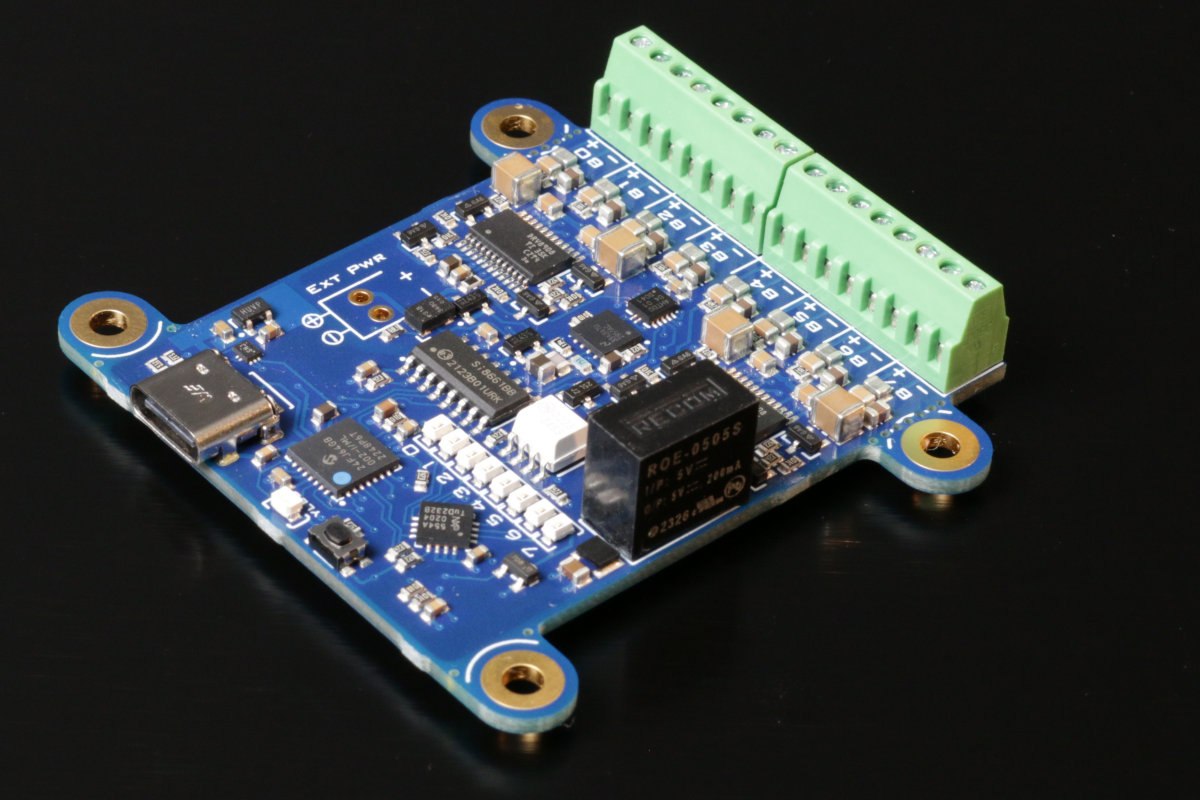 8点絶縁デジタルI/O 小型USBモジュール PW-YOC-046